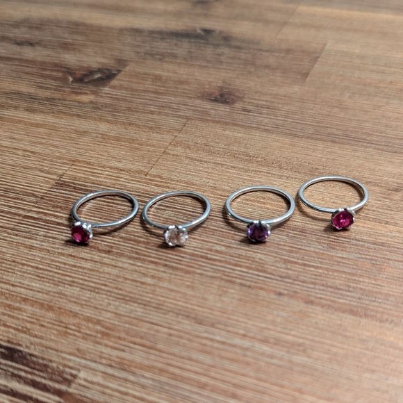 Stackable Swarovski rings - Picture 4 of 7